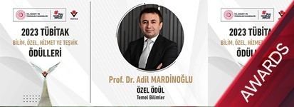 Our scientific leader Prof. Dr. Adil Mardinoğlu has received the 100th Year Anniversary TÜBİTAK Special Science Award in recognition of his work and achievements in the fields of cell biology and molecular biology.