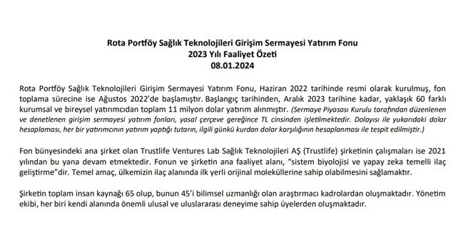Trustlife 2023 Investment Fund Activity Report