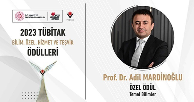 Bilimsel Liderimiz Prof. Dr. Adil Mardinoğlu , hücre biyolojisi ve moleküler biyoloji alanlarındaki çalışmaları ile 100. Yıl TÜBİTAK Özel Ödülü almaya hak kazanmıştır.